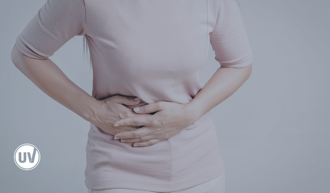 Older woman still experiencing fibroid pain post-menopause